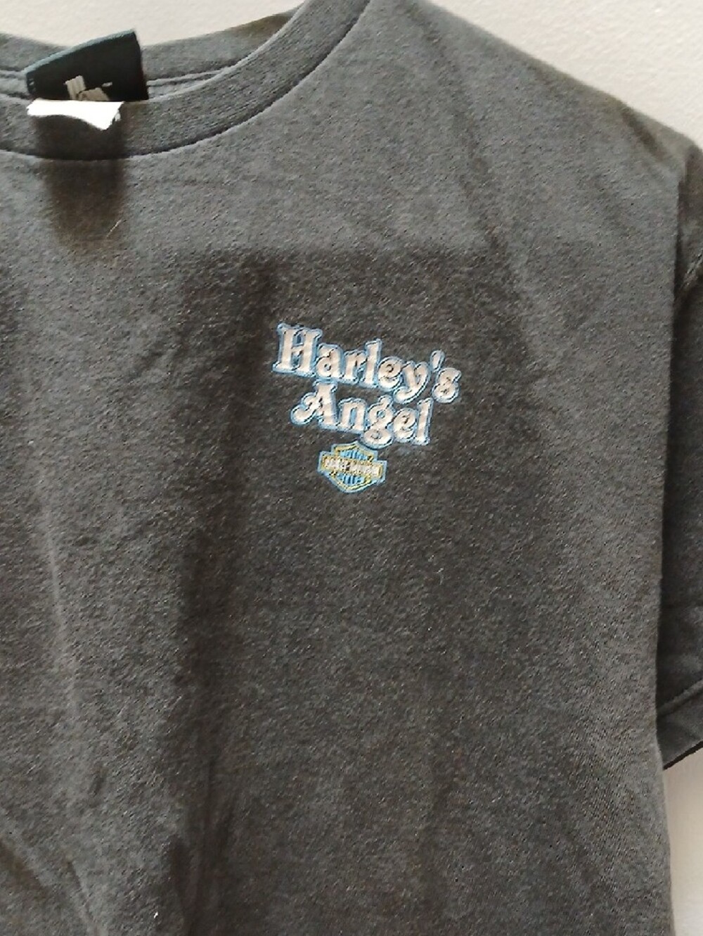 Harley-Davidson Black Tee with Light Blue & White Chicago Graphic - Picture 5 of 9
